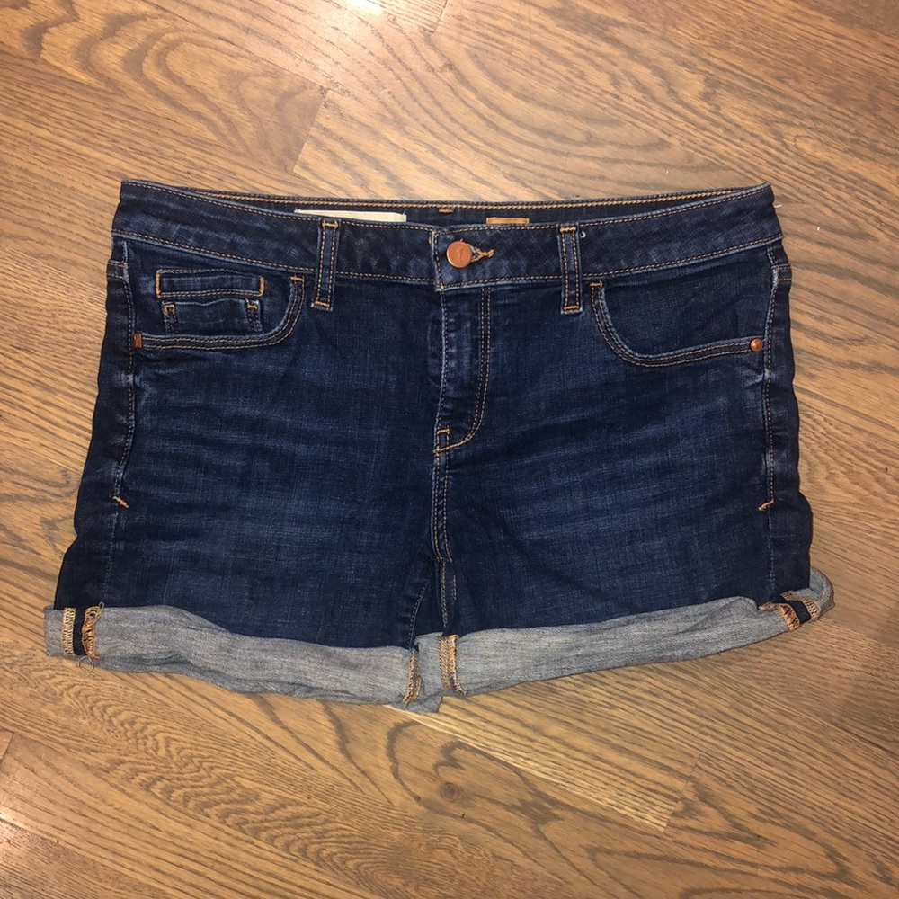 Anthropologie Cuffed Denim Shorts